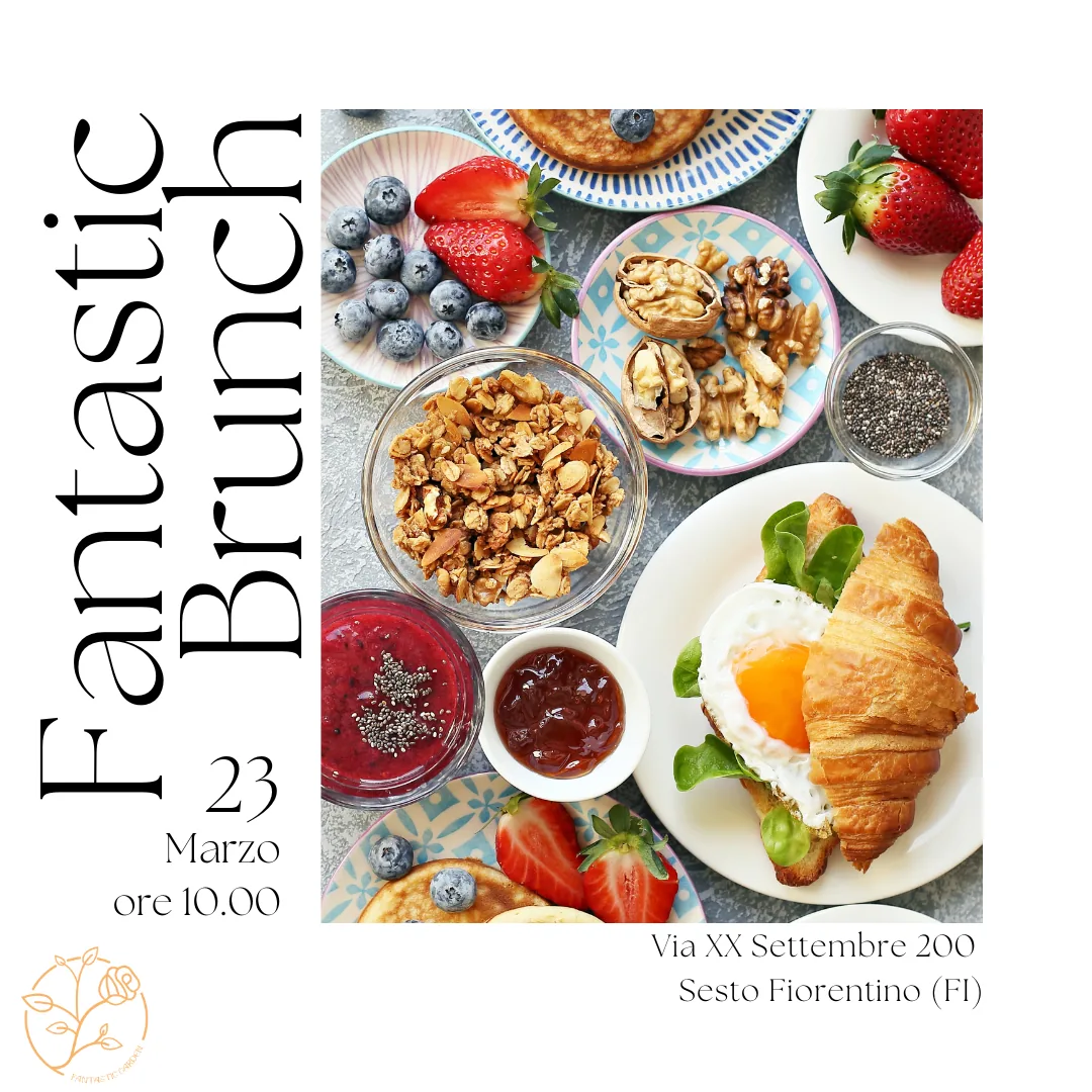 Poster for the spring brunch of Sunday 23 March