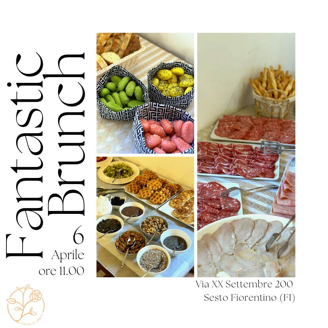 Poster for the spring brunch of Sunday 6 April