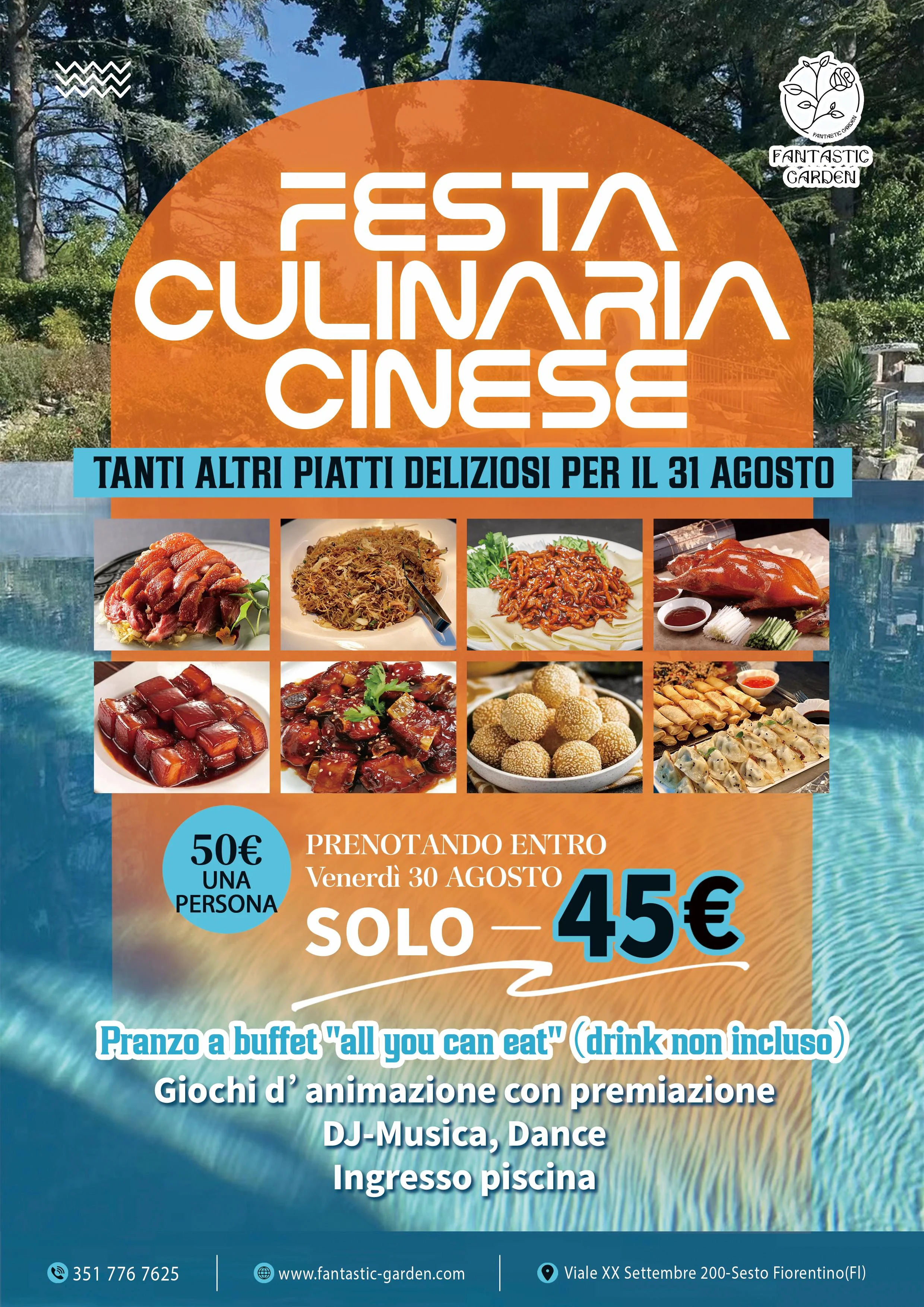 Poster for the Chinese food festival of 31 August