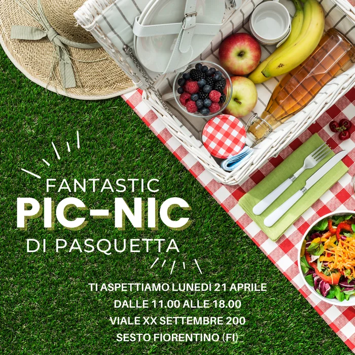 Locandina del pic-nic di Pasquetta di lunedì 21 aprile 2025
