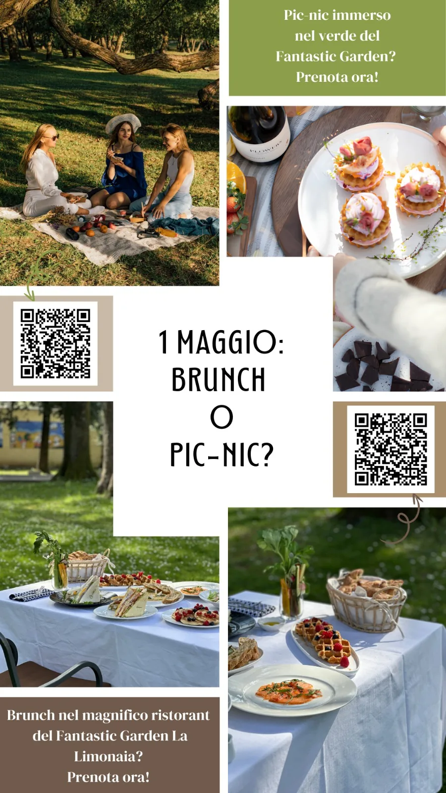 The 1 May picnic on the villa lawn